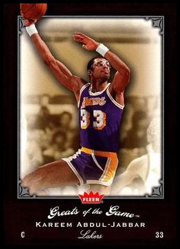 2005-06 Fleer Greats of the Game 37 Kareem Abdul-Jabbar